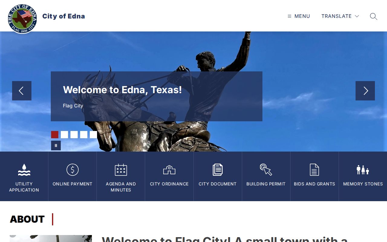Edna criminal records city homepage and local offices